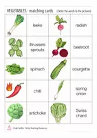 Aperçu - Jeux - vegetables English Anglais matching cards game - Page 3