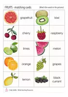 Aperçu - Jeux - fruits English Anglais matching cards game - Page 2