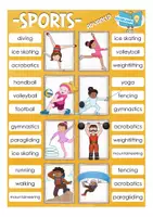 Aperçu - Jeux - Sports English clip cards Anglais - Page 3