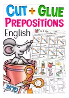 Aperçu - Feuilles d'exercices - PREPOSITIONS cut & glue English grammar - Page de couverture