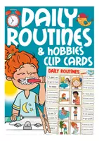 Aperçu - Cartes d'exercices - daily routines / hobbies English Anglais clip cards - Page de couverture