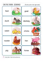 Aperçu - Jeux - FARM animals tools and more DOMINO English Anglais - Page 2