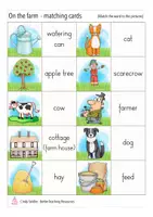Aperçu - Jeux - on the farm English matching cards game Anglais - Page 2