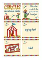 Aperçu - Jeux - at the circus matching cards English Anglais - Page 1