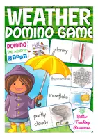 Aperçu - Jeux - weather DOMINO English Anglais - Page de couverture