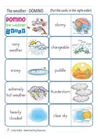 Aperçu - Jeux - weather DOMINO English Anglais - Page 1
