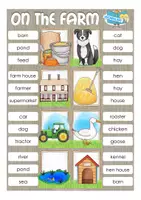 Aperçu - Cartes / Images - on the farm English clip cards Anglais - Page 3