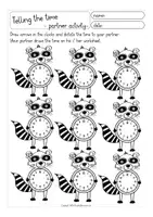 Aperçu - Feuilles d'exercices - Telling the time worksheets English Anglais - Page 2