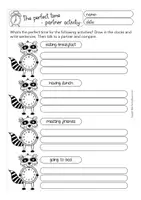Aperçu - Feuilles d'exercices - Telling the time worksheets English Anglais - Page 3
