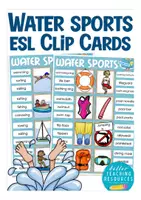 Aperçu - Jeux - water sports clip cards English Anglais - Page de couverture