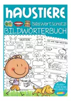 Aperçu - Feuilles d'exercices - Bildwörterbuch HAUSTIERE - Page de couverture