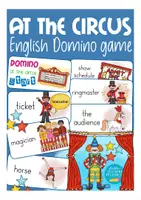 Aperçu - Jeux - at the circus domino English game Anglais - Page de couverture