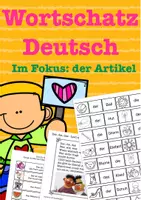 Aperçu - Jeux - Wortschatz und Artikel - Page de couverture