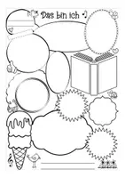 Aperçu - Feuilles d'exercices - Das bin ich - sich vorstellen Sketchnotes - Page 2