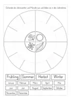 Aperçu - Feuilles d'exercices - Jahreskreis Grundschule - Monate und Jahreszeiten - Page 3