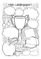 Aperçu - Feuilles d'exercices - Mein Lieblingssport - Sport - Page 1