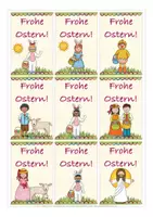 Aperçu - Cartes / Images - FREEBIE Feriengrüße Ostern Deutsch / Allemand gratis - Page 1