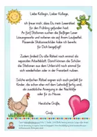 Aperçu - Feuilles d'exercices - Lesespaziergang / Lesen / Rätsel Frühling / Ostern - Page 1