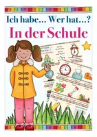 Aperçu - Apprentissages en autonomie - Ich habe ... Wer hat ...? SCHULE Spiel Deutsch / Allemand - Page de couverture