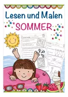Aperçu - Feuilles d'exercices - Lesen und Malen Sommer / Sommerferien - Page de couverture