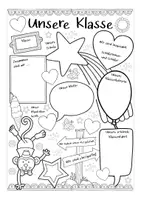 Aperçu - Feuilles d'exercices - Unsere Klasse - Vorstellen / Vorstellungsrunde - Page 1