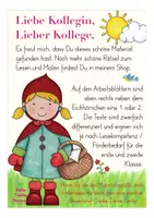 Aperçu - Feuilles d'exercices - Lesen und Malen HERBST - Page 1