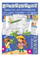 Aperçu - Feuilles d'exercices - Kreatives Schreiben: Geschichten - Nr. 1: Sommer - Page de couverture