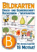 Aperçu - Apprentissages en autonomie - Buchstabe B - Bildkarten Einführung Druckschrift und Schreibschrift - Page de couverture