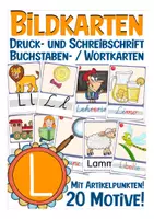 Aperçu - Apprentissages en autonomie - Buchstabe L - Bildkarten Einführung Druckschrift und Schreibschrift - Page de couverture