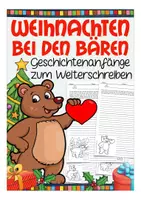 Aperçu - Feuilles d'exercices - Weihnachten bei den Bären (Kreatives Schreiben) - Page de couverture