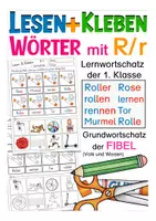 Aperçu - Matériel pour travaux manuels / dessin - Lesen und Kleben - Lernwörter mit R - Page de couverture