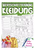 Aperçu - Feuilles d'exercices - Kleidung Arbeitsblätter Deutsch / DAZ - Page de couverture