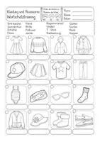 Aperçu - Feuilles d'exercices - Kleidung Arbeitsblätter Deutsch / DAZ - Page 1