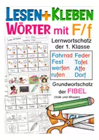 Aperçu - Feuilles d'exercices - Lesen und Kleben - Lernwörter mit F/f - Page de couverture