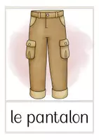 Aperçu - Cartes / Images - les vêtements - cartes d'images français (flash cards) - Page 1