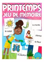 Aperçu - Jeux - le printemps - jeu de mémoire français - Page de couverture