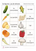 Aperçu - Jeux - les légumes - jeu de mémoire français - Page 2