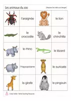 Aperçu - Jeux - les animaux du zoo jeu de mémoire français - Page 2