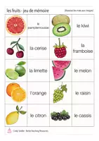 Aperçu - Jeux - les fruits - jeu de mémoire français - Page 2