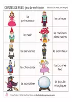 Aperçu - Jeux - les contes de fées - jeu de mémoire français - Page 2