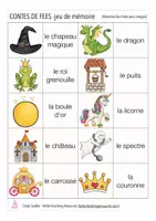 Aperçu - Jeux - les contes de fées - jeu de mémoire français - Page 3