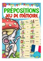 Aperçu - Jeux - les prépositions jeu de mémoire français - Page de couverture