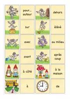 Aperçu - Jeux - les prépositions jeu de mémoire français - Page 2