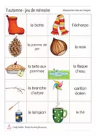 Aperçu - Jeux - l´automne - jeu de mémoire français - Page 3