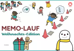 Vorschau - Spiele - Weihnachts-Memo-Staffellauf Gedächnislauf für den Sportunterricht - Seite 1