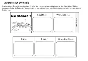 Vorschau - Arbeitsblätter - Steinzeit Grundschule | Leporello Sachunterricht Klasse 1-2 - Seite 3