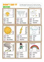 Vista previa - Juegos / Gamificación - Don't say it - the weather English game - página 2