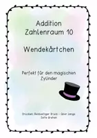 Vorschau - Aufgabenkarten - Wendekärtchen Addition ZR 10 - Deckblatt
