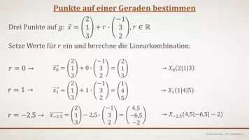 Vorschau - Präsentationen/Tafelbilder - Tafelbilder - Geraden im Raum (Materialpaket) - Seite 2
