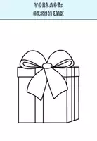 Vorschau - Arbeitsblätter - Lese-Mal-Aufgabe: Geschenk - Seite 1